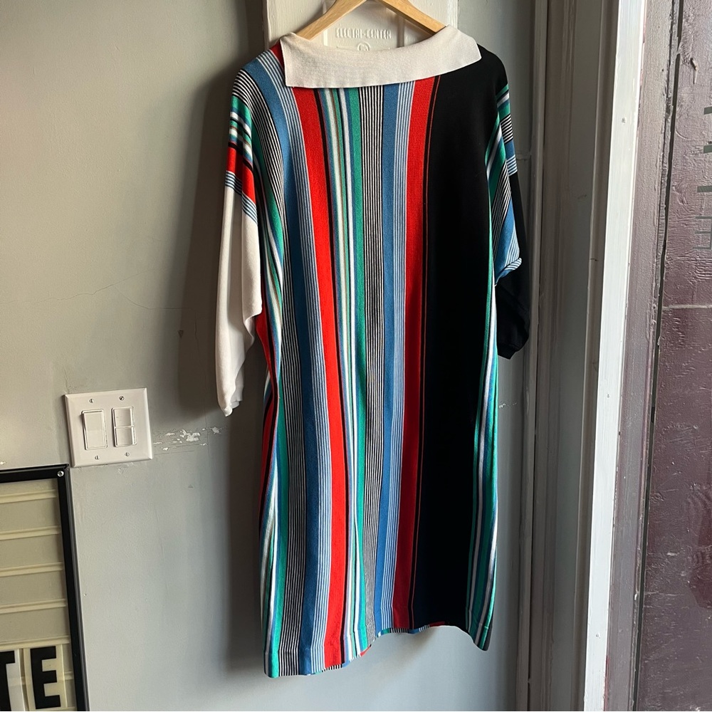 Yves Saint Laurent Multicolored Striped Maxi Dress